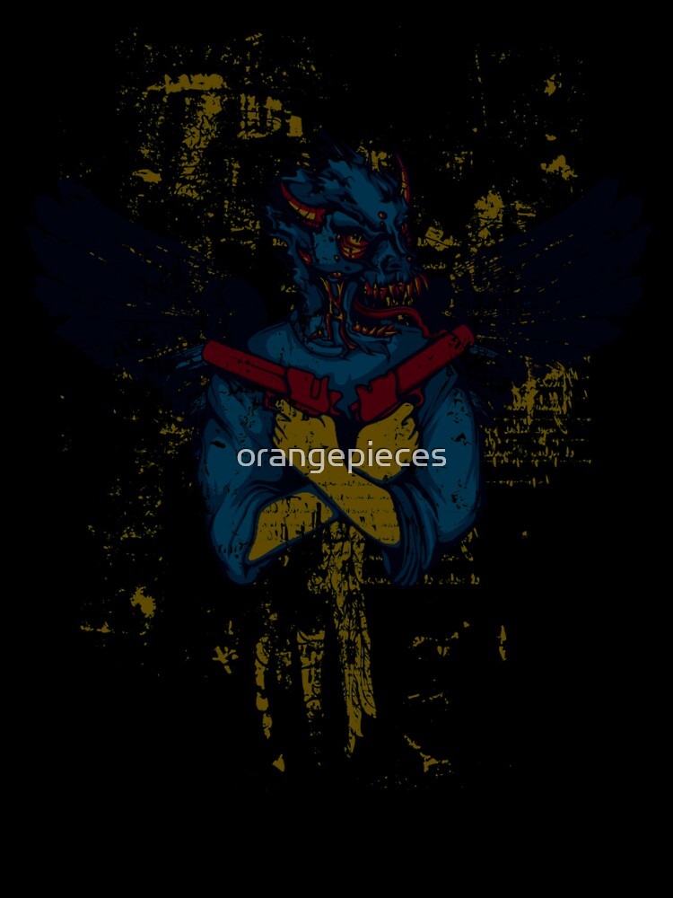 Winged Dragon Hog Face Shirt by Orange Pieces Unisex , , , Long Sleeve Tee