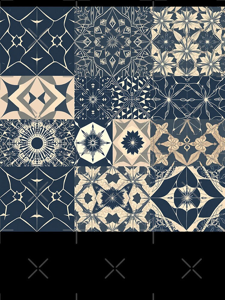 Decorative Shapes by HebaRK Studio Unisex , , , Long Sleeve Tee