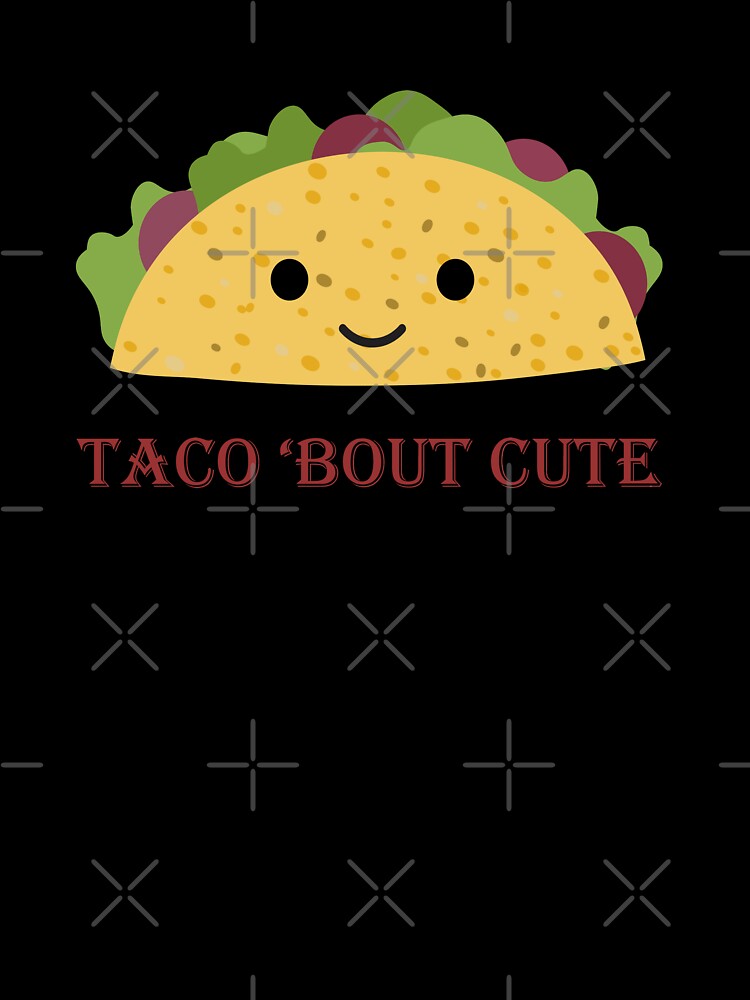 Funny Taco Bout Cute Kawaii Taco by Hedgie Designs Unisex , , , Long Sleeve Tee
