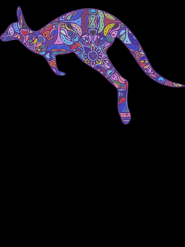 Spliffy the Psychedelic Kangaroo by CarlosAlberto Unisex , , , Long Sleeve Tee