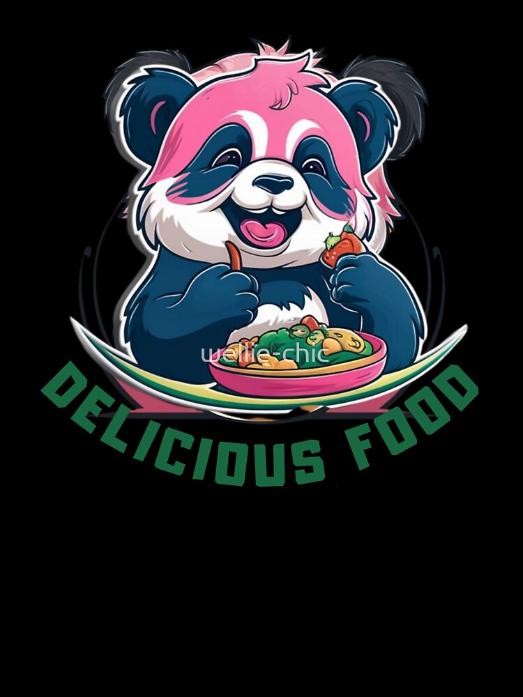Fuel your fun with Panda Delicious Food by wellie-chic Unisex , , , Long Sleeve Tee