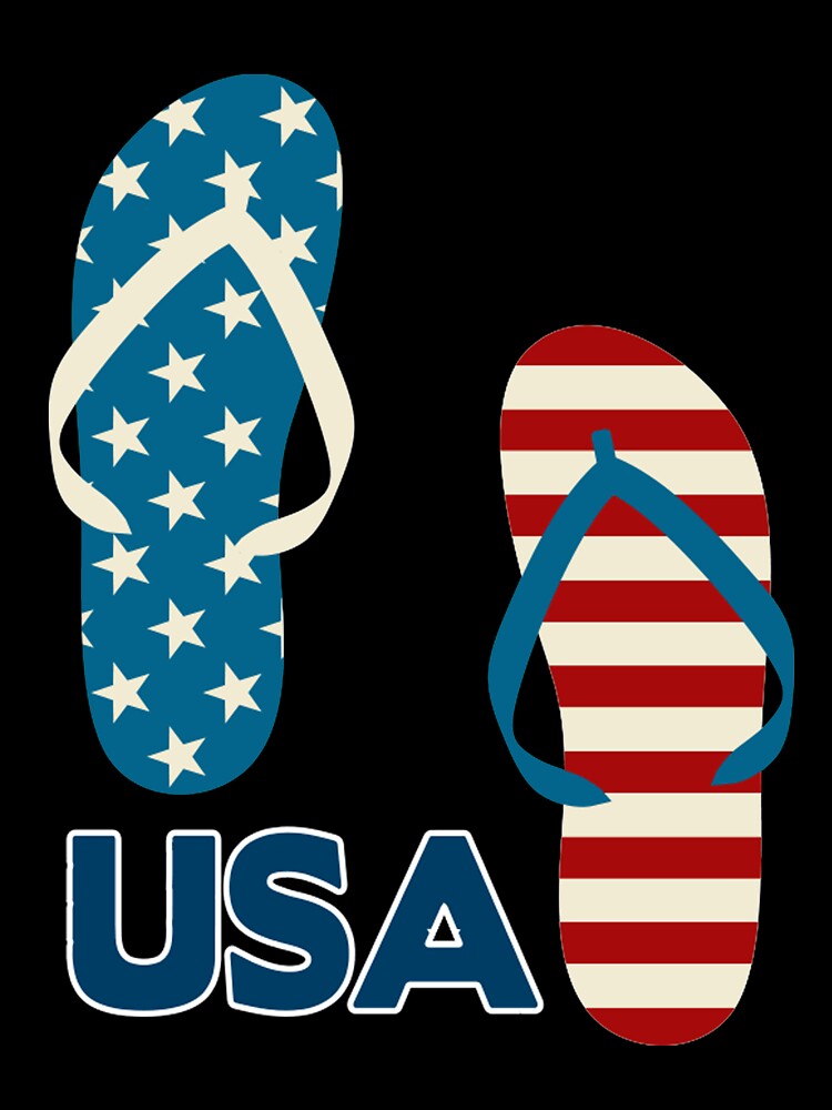 USA Flip Flops for Women and Women by AllStarMerch Unisex , , , Long Sleeve Tee