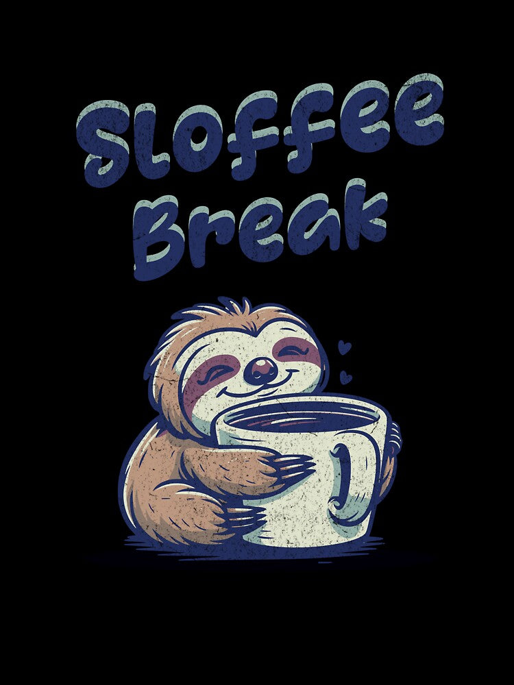 Coffee break sloth sloffee by LoomLevel Unisex , , , Long Sleeve Tee
