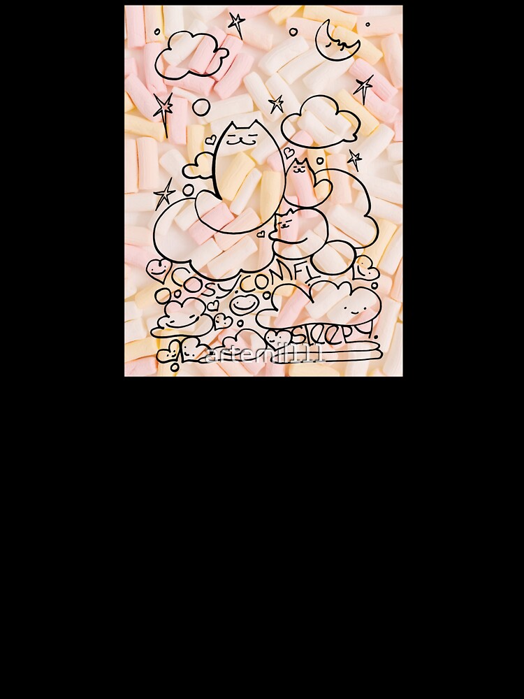 Marshmallow cat by artemil111 Unisex , , , Long Sleeve Tee