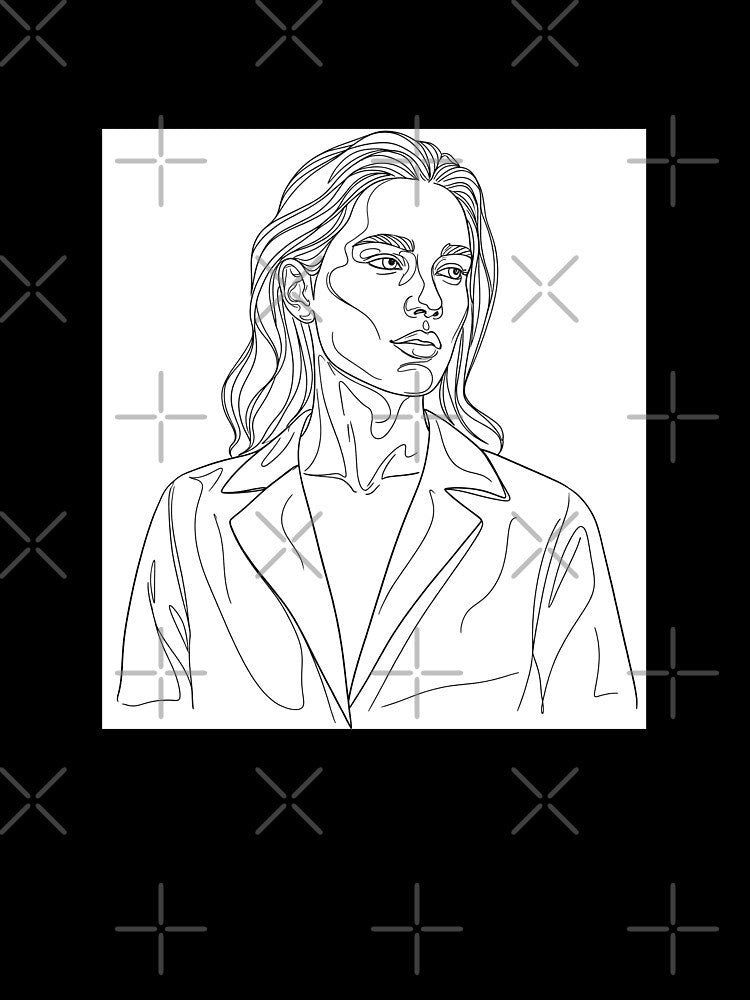 One Line Portrait by Pikamuu