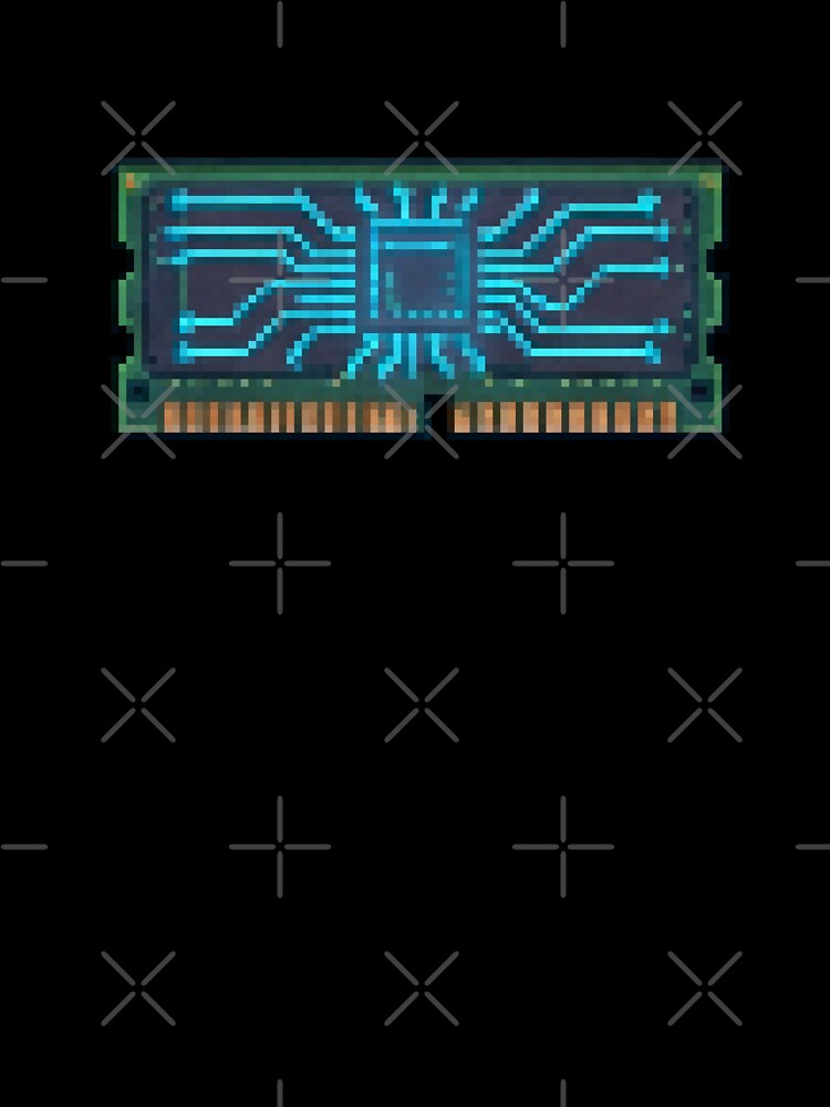 Pixel Tech Chip by Aerianwind Unisex , , , Long Sleeve Tee