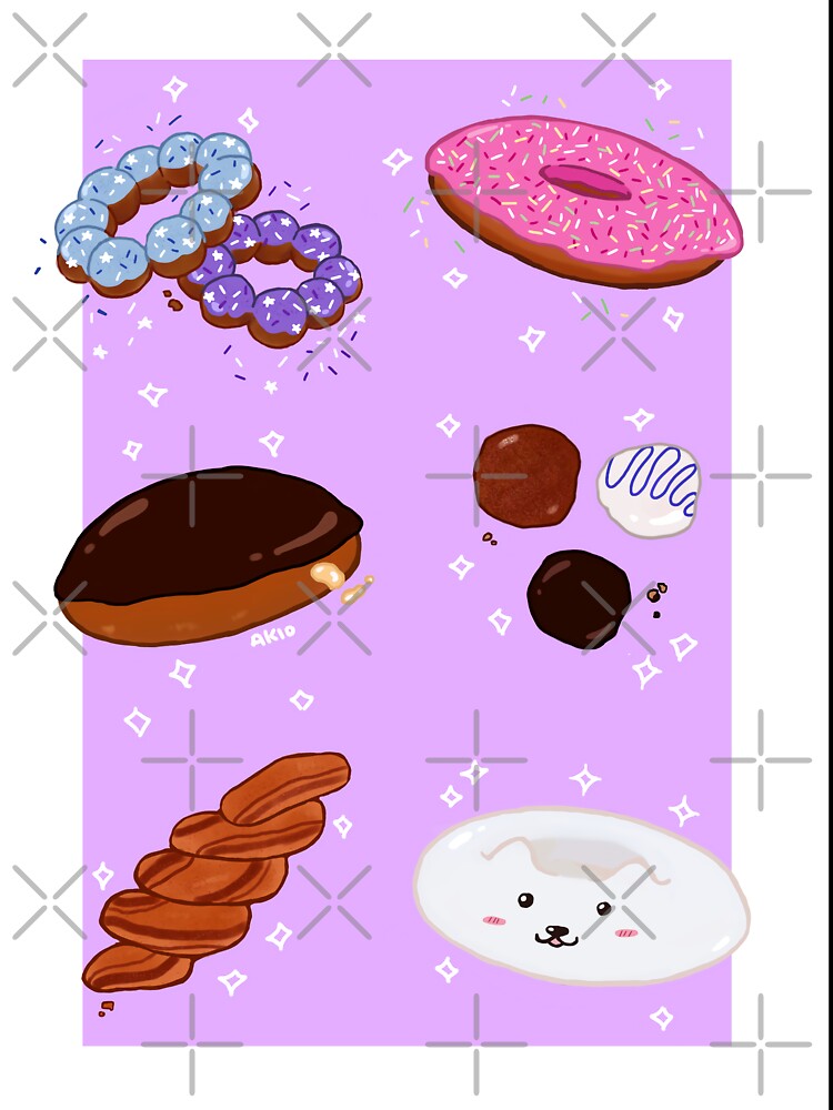 Simple Series - Donuts by Sleepy Akio Unisex , , , Long Sleeve Tee