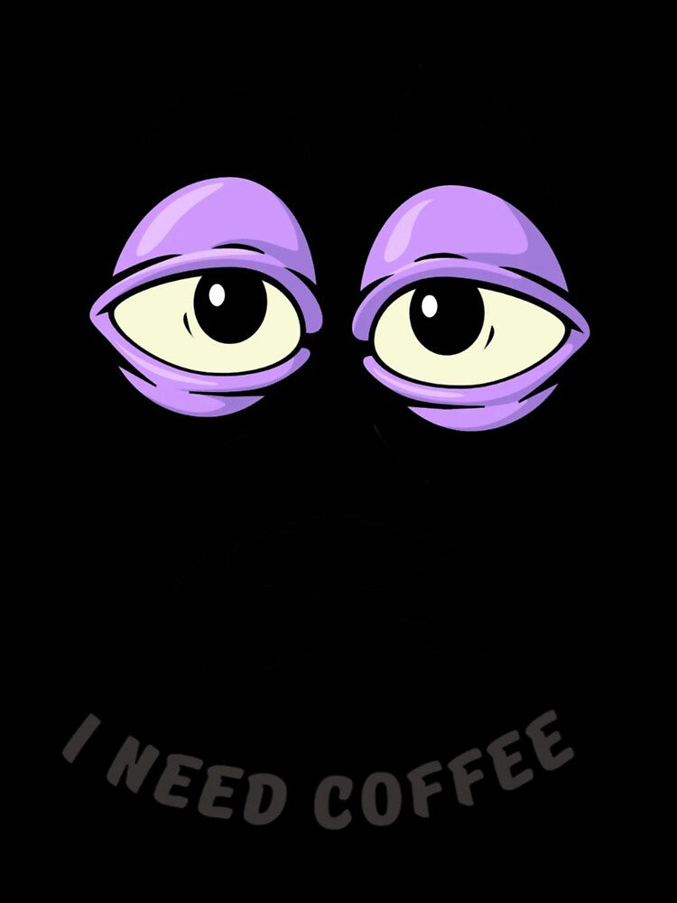 I Need Coffee | Bold Coffee Text Design by CraftedByAdil Unisex , , , Long Sleeve Tee