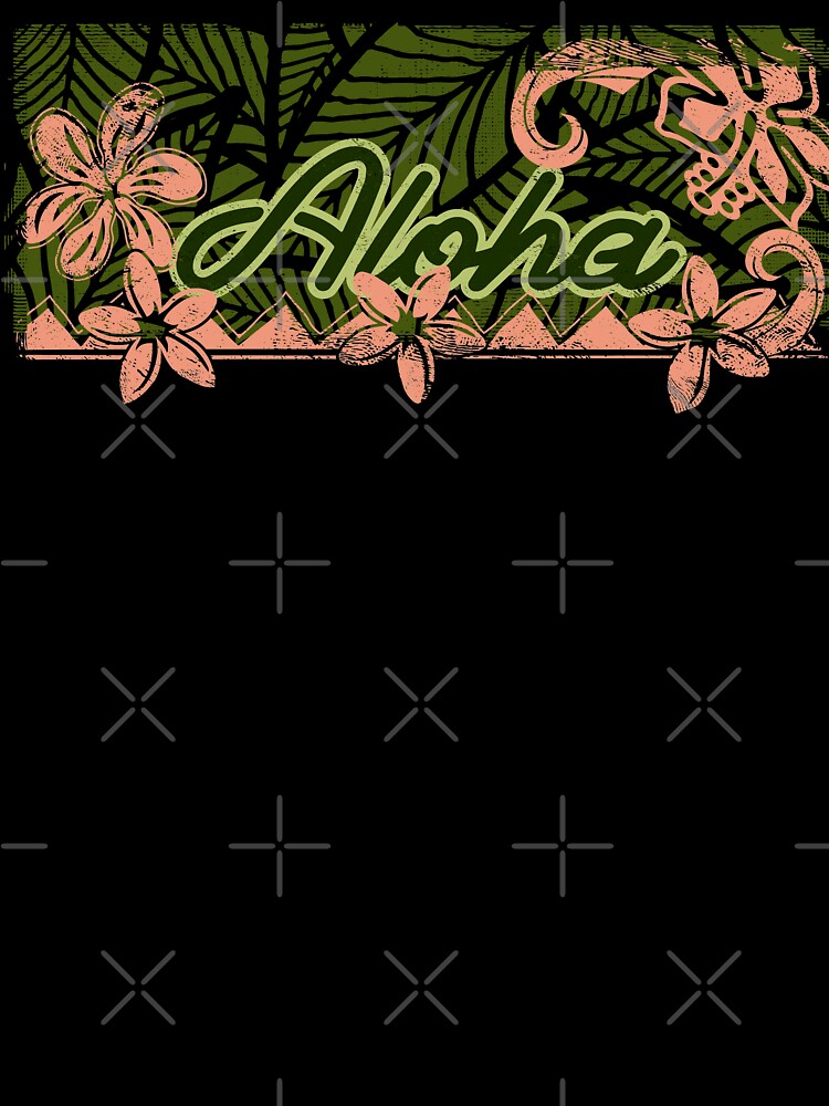 Vintage Distressed Ink Aloha Banner by sunnthreads Unisex , , , Long Sleeve Tee