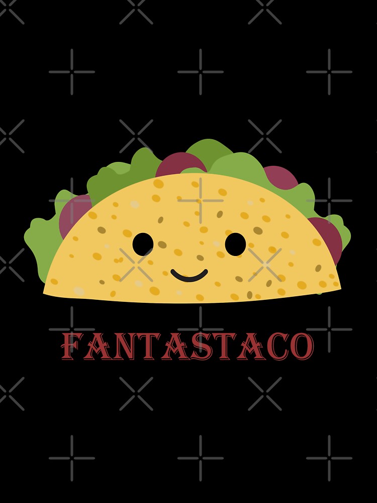 Fantastaco Cute and Funny Smiling Kawaii Taco by Hedgie Designs Unisex , , , Long Sleeve Tee