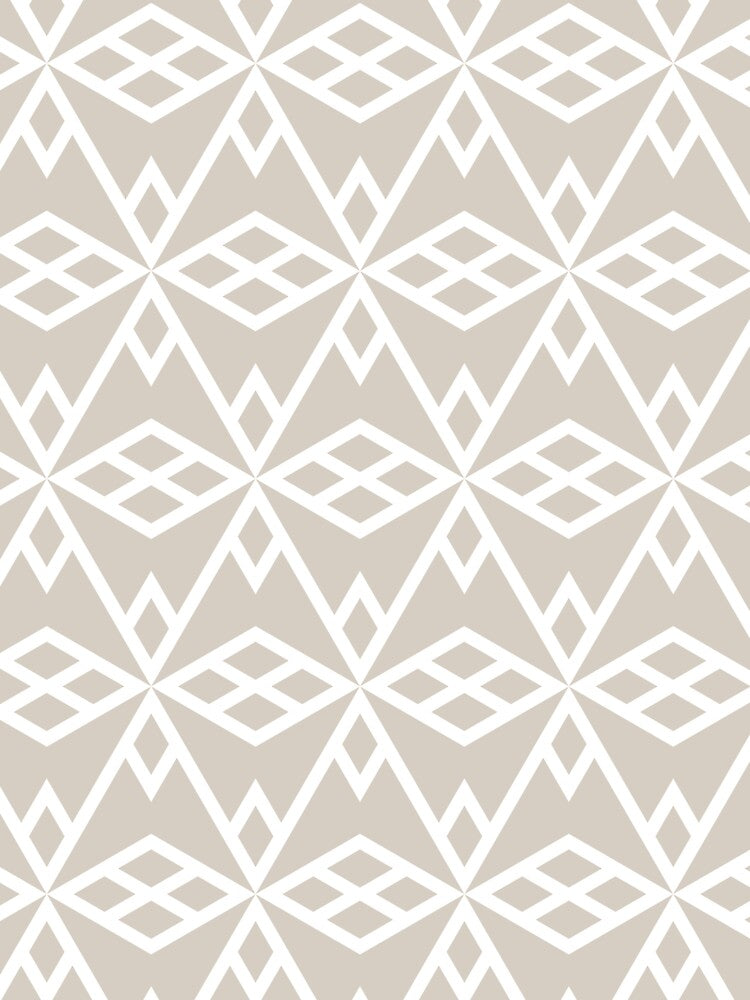 Tan and White Minimal Geometric Line Shape Pattern Coordinates w/ Dutch Boy 2022 Popular Color Warmed Silver 440-1DB - Colour Trends - Hue by ColorOfTheYears