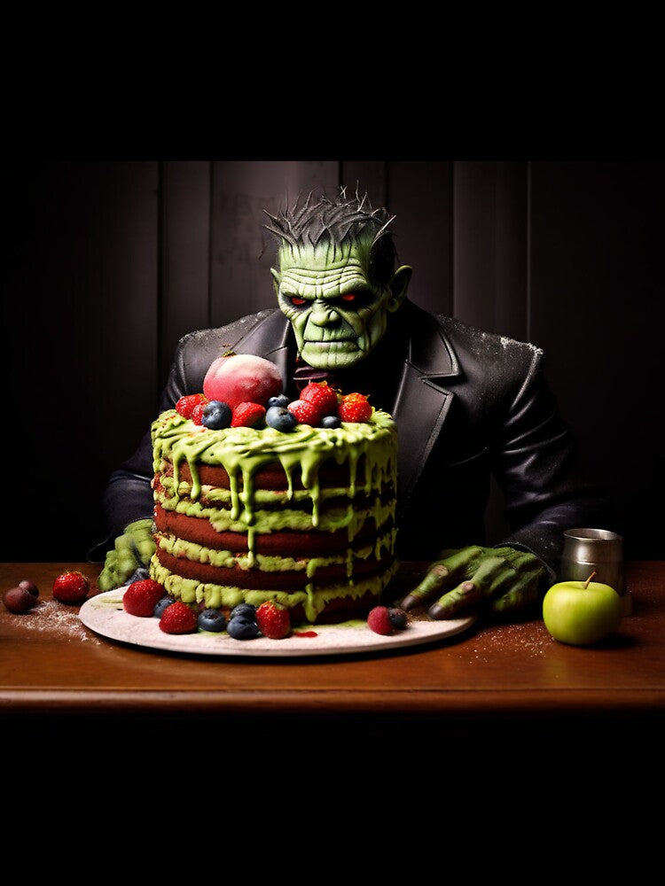 Quand tu fait un gâteau et que le résultat ressemble à un monstre de Frankenstein by Collection de trésors