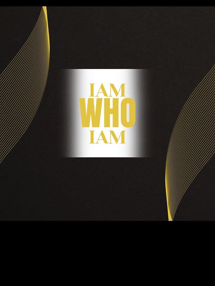 IAM WHO IAM - Motivational quote by Naquo Unisex , , , Long Sleeve Tee