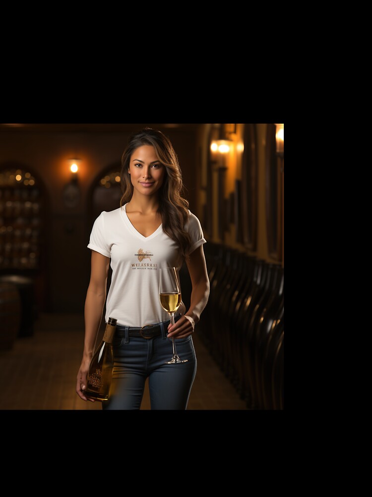 Sommelier Advising Wine for Upscale Restaurant by TheBrainArt Unisex , , , Long Sleeve Tee
