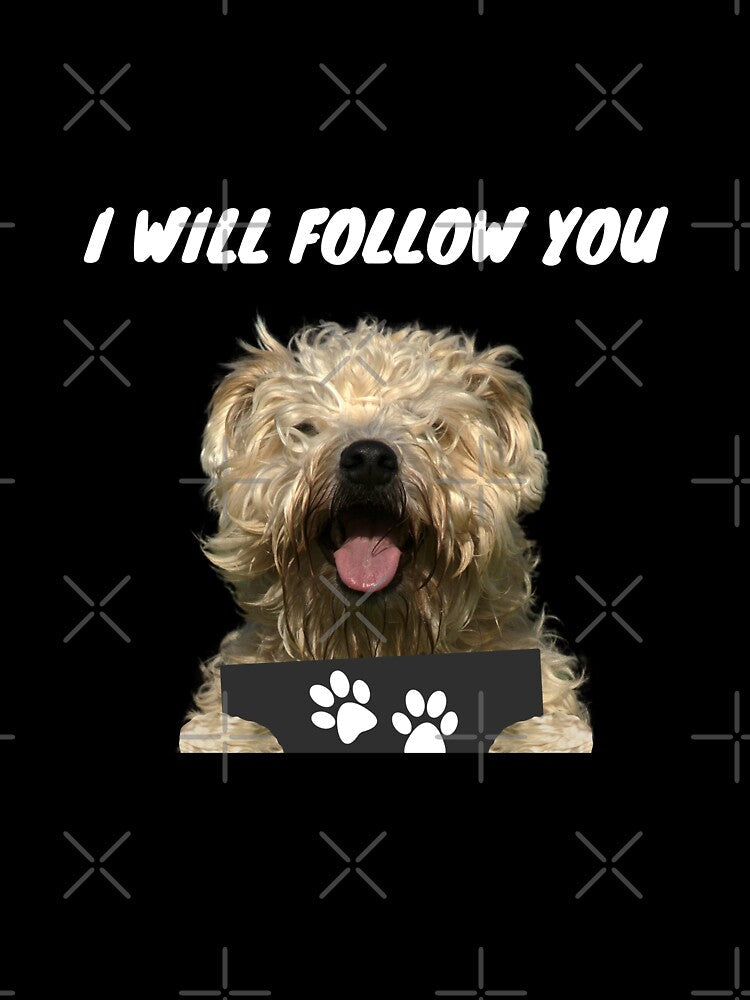 Personal Stalker Dog – Soft Coated Wheaten Terrier by More Cute Dogs Unisex , , , Long Sleeve Tee