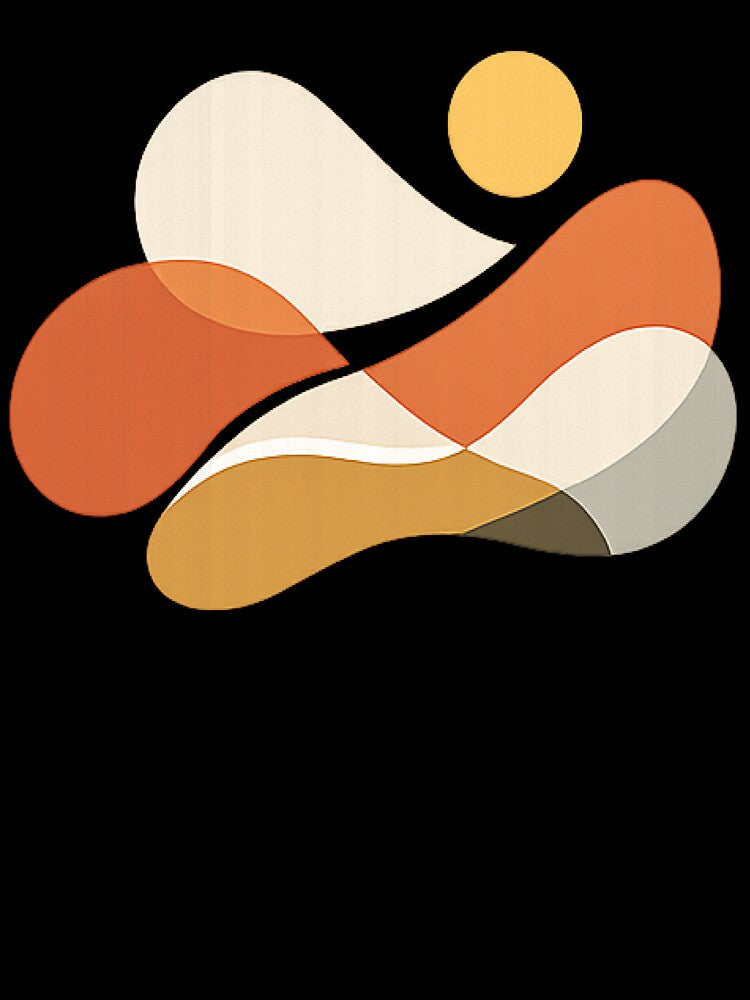 Abstract Organic Shapes in Warm Earth Tones – Modern Minimal Art by myforestfog