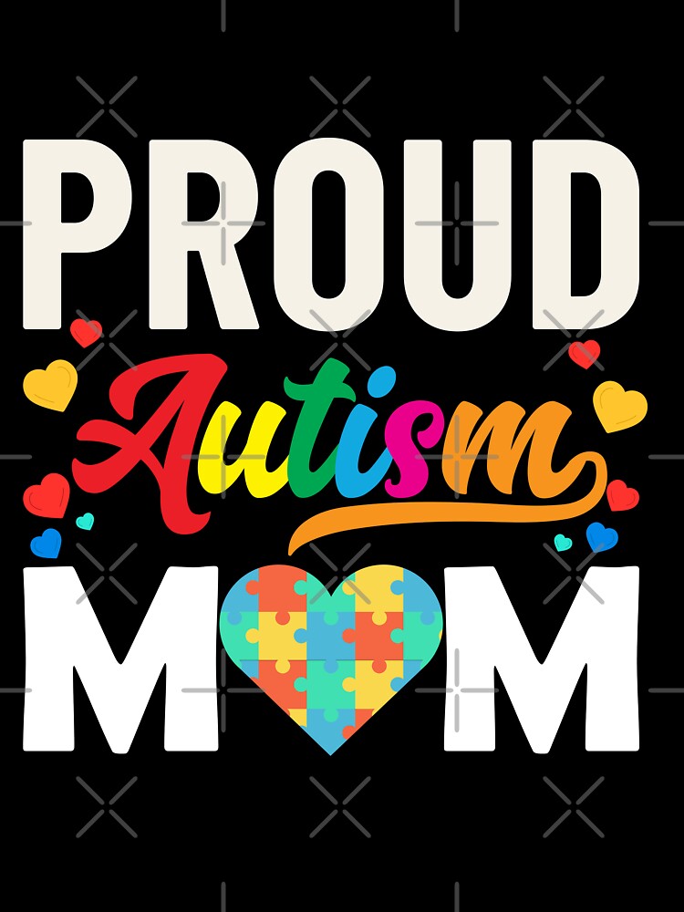 Proud Autism Mom by MangaCortaTees Unisex , , , Long Sleeve Tee