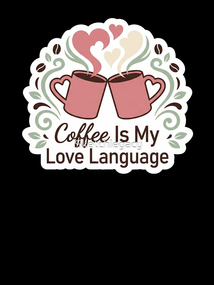 Coffee Love Language Couple Mug by Sketchlegacy Unisex , , , Long Sleeve Tee