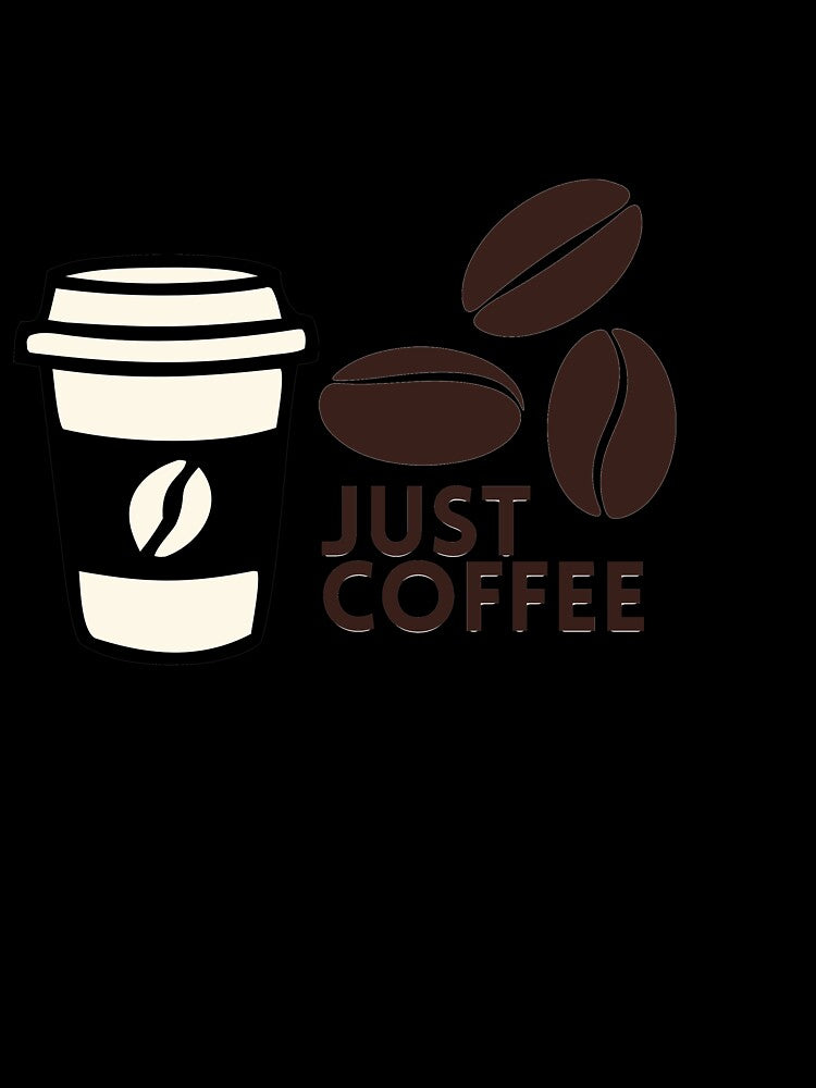 Just Coffee – Minimal Coffee Art by TrendPixie Unisex , , , Long Sleeve Tee