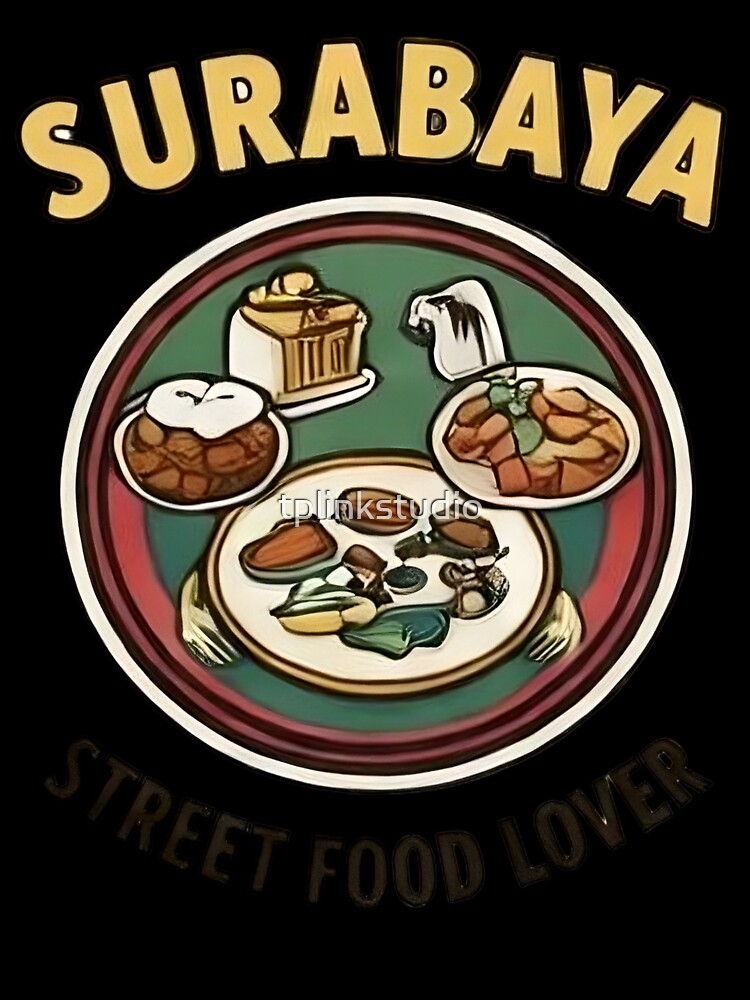 Surabaya street food lover by tplinkstudio Unisex , , , Long Sleeve Tee