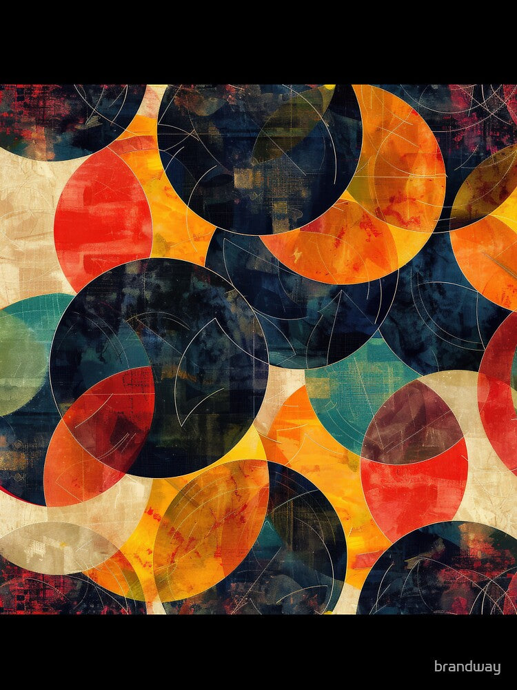 Abstract Geometric Pattern With Circles by brandway