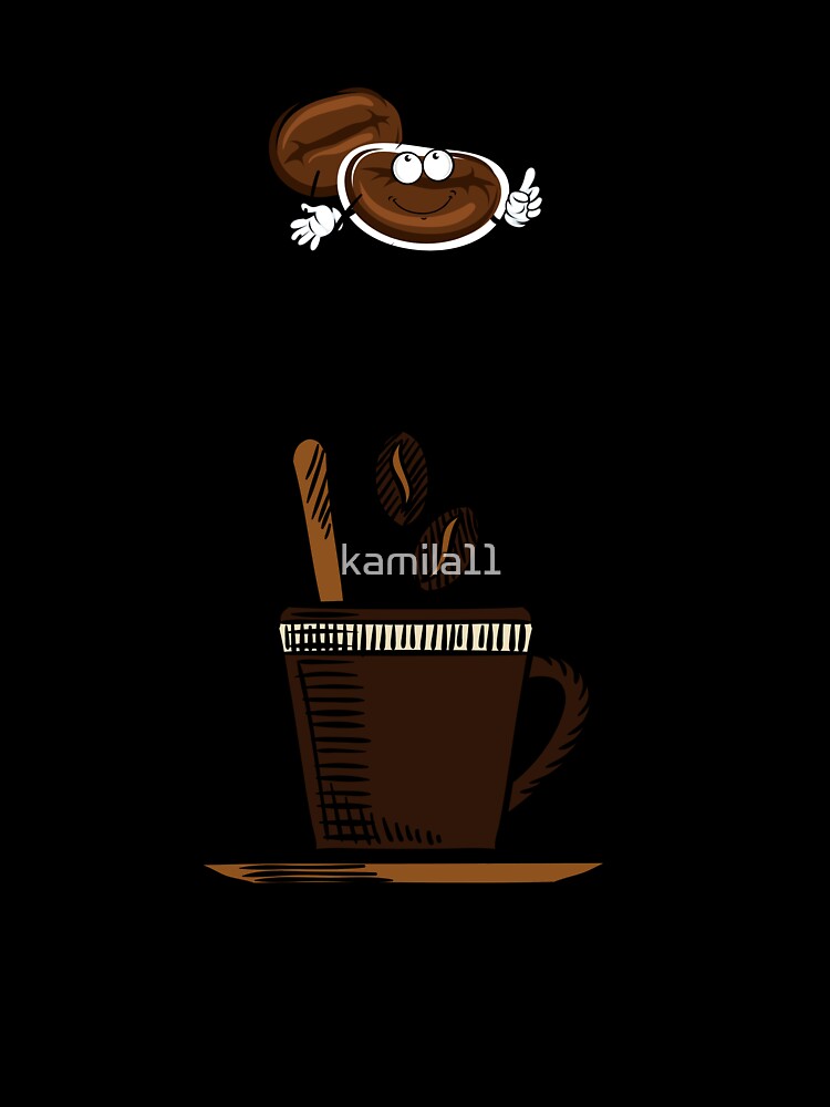First coffee . Big face coffee by kamila11 Unisex , , , Long Sleeve Tee
