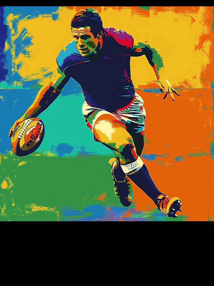 Footballer Pop Art 1 by AstroRisq Unisex , , , Long Sleeve Tee