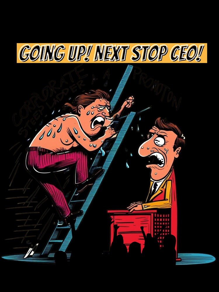Going Up! Next Stop: CEO! by PrintableHaven Unisex , , , Long Sleeve Tee