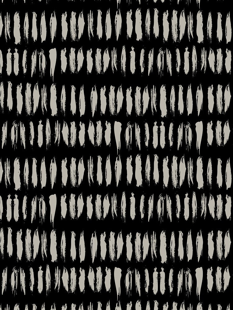 Black and Taupe Stripe Dash Lines Pattern Pairs DE 2022 Trending Color Reclaimed Wood DET625 by ColorOfTheYears