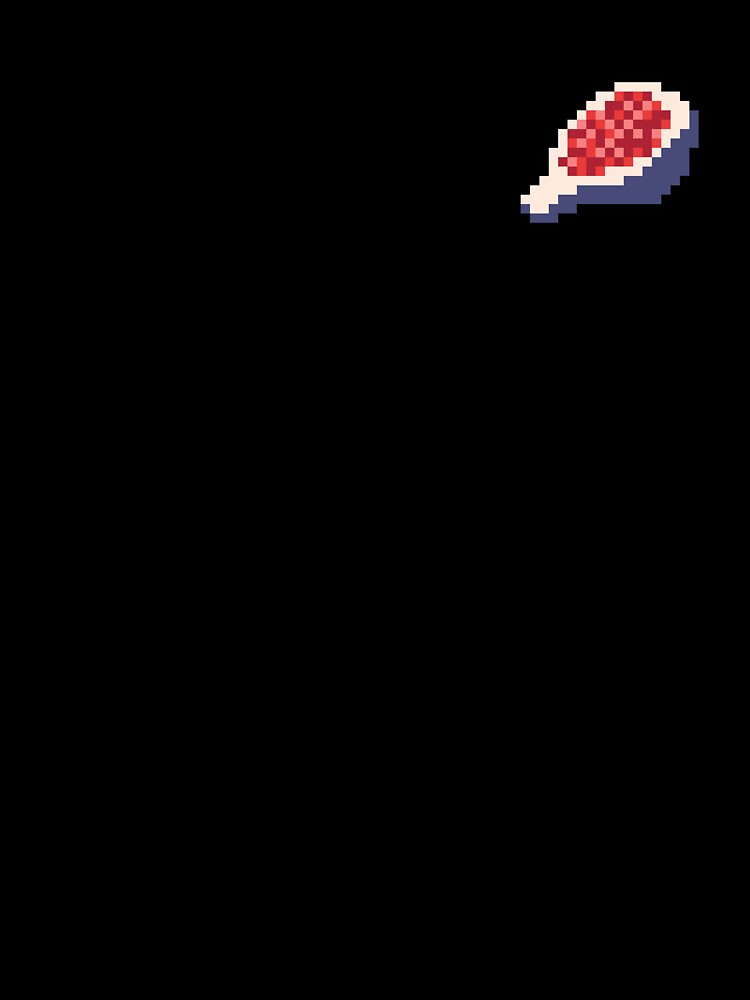 Pixel Fig Slice - pixel food art by LittleFoodShop Unisex , , , Long Sleeve Tee