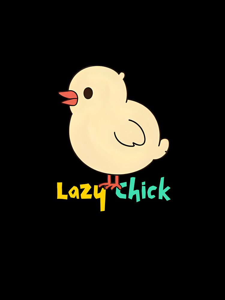 Lazy Playful Chick by CristinaGou Unisex , , , Long Sleeve Tee