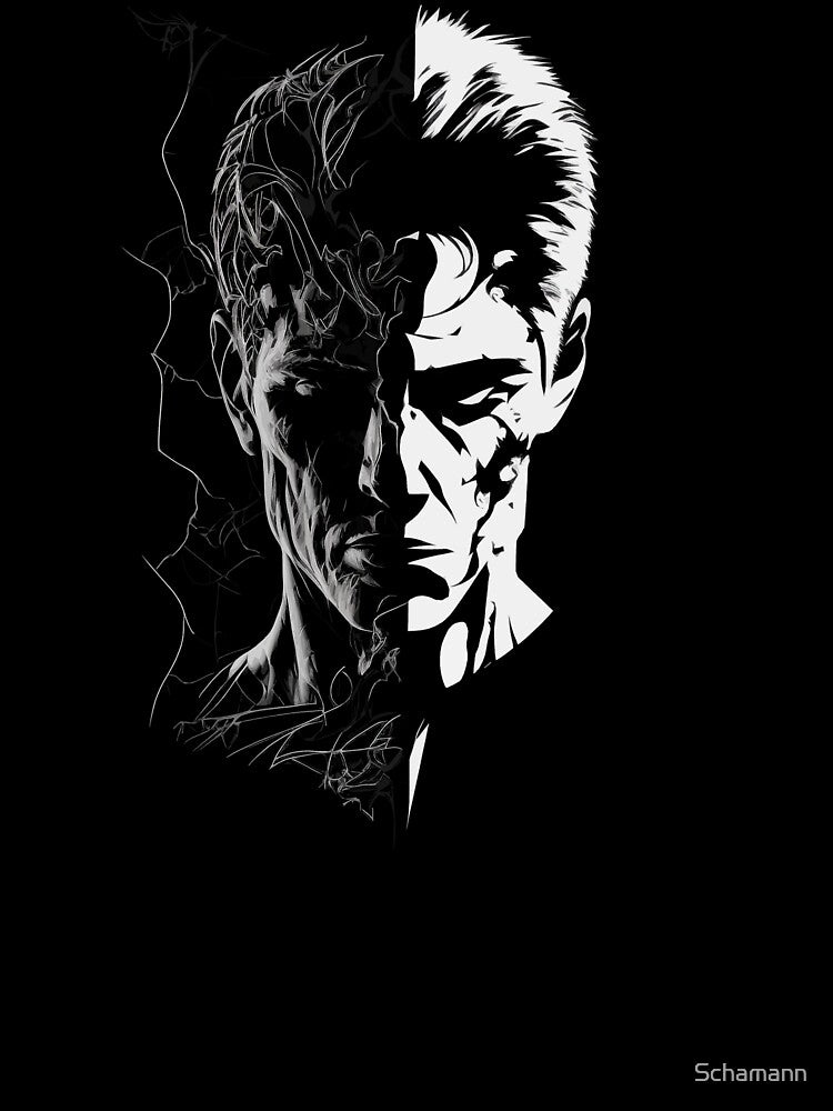 Abstract two face by Schamann