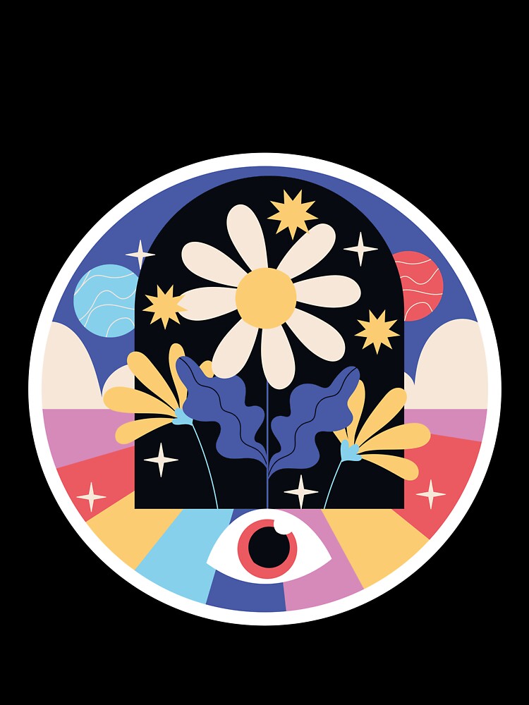 Naive Psychedelic Flower Eye by VerboShop