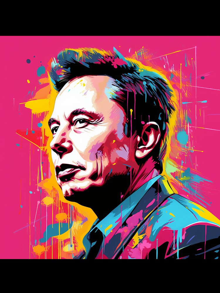 Musk Pop Art 2 by AstroRisq Unisex , , , Long Sleeve Tee