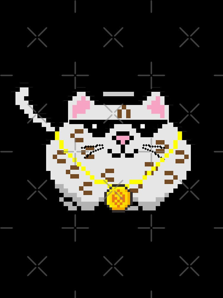 pixel cat ,nft cat by NEBULAmonopro Unisex , , , Long Sleeve Tee