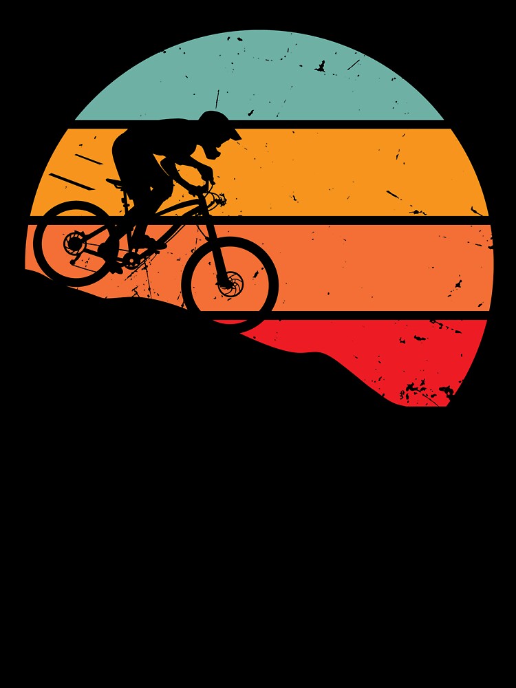Retro downhill mountain biking by Gerald Waters