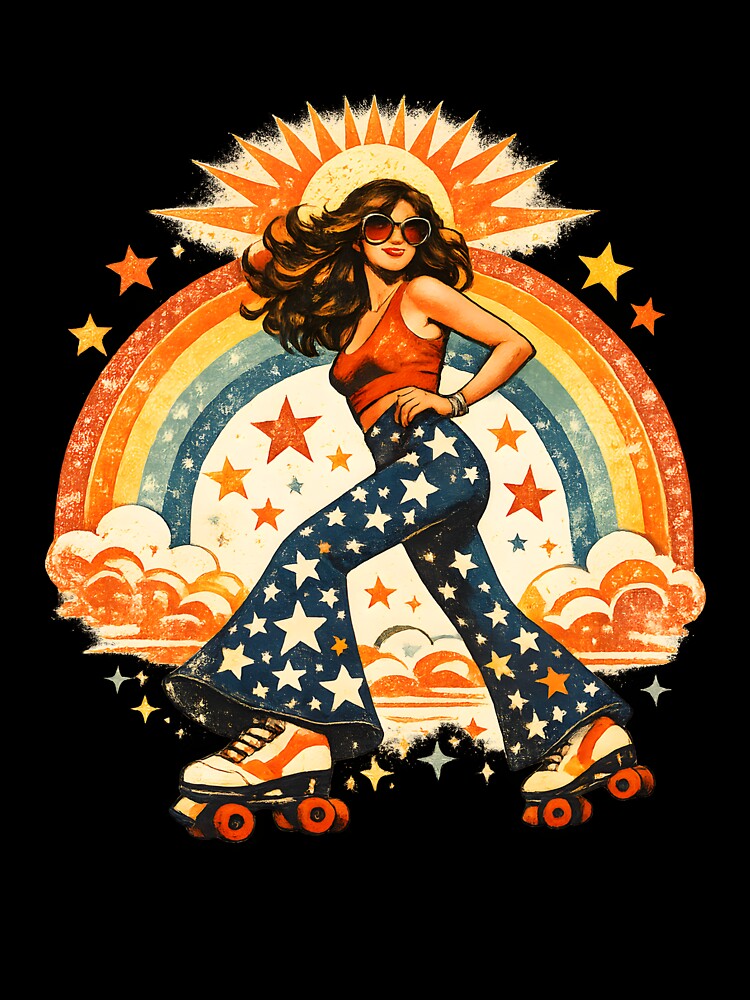 Cosmic Roller Girl by noonamakes Unisex , , , Long Sleeve Tee