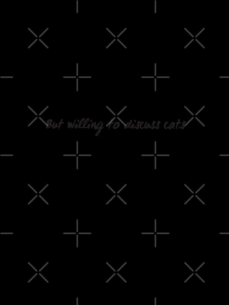 Introvert but willing to discuss cats by PatherineStore Unisex , , , Long Sleeve Tee