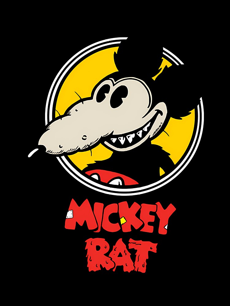Vintage Míckéy Rat Funny by MyrtieDicki Unisex , , , Long Sleeve Tee