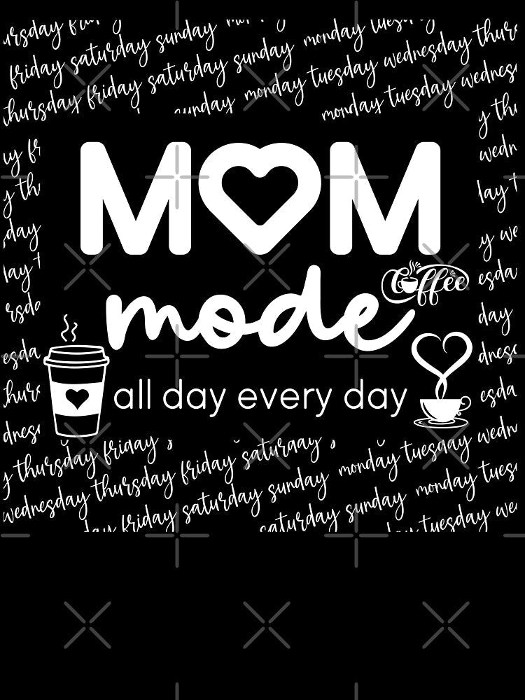 Women like Mom who especially love coffee. by Isadesignart Unisex , , , Long Sleeve Tee