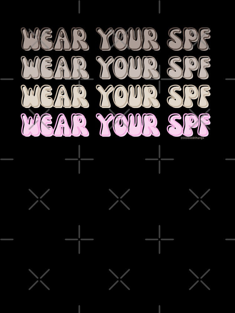 Wear your SPF, wear your sunscreen, spf daily, v11 | lilsboobthangs by lilsboobthangs Unisex , , , Long Sleeve Tee