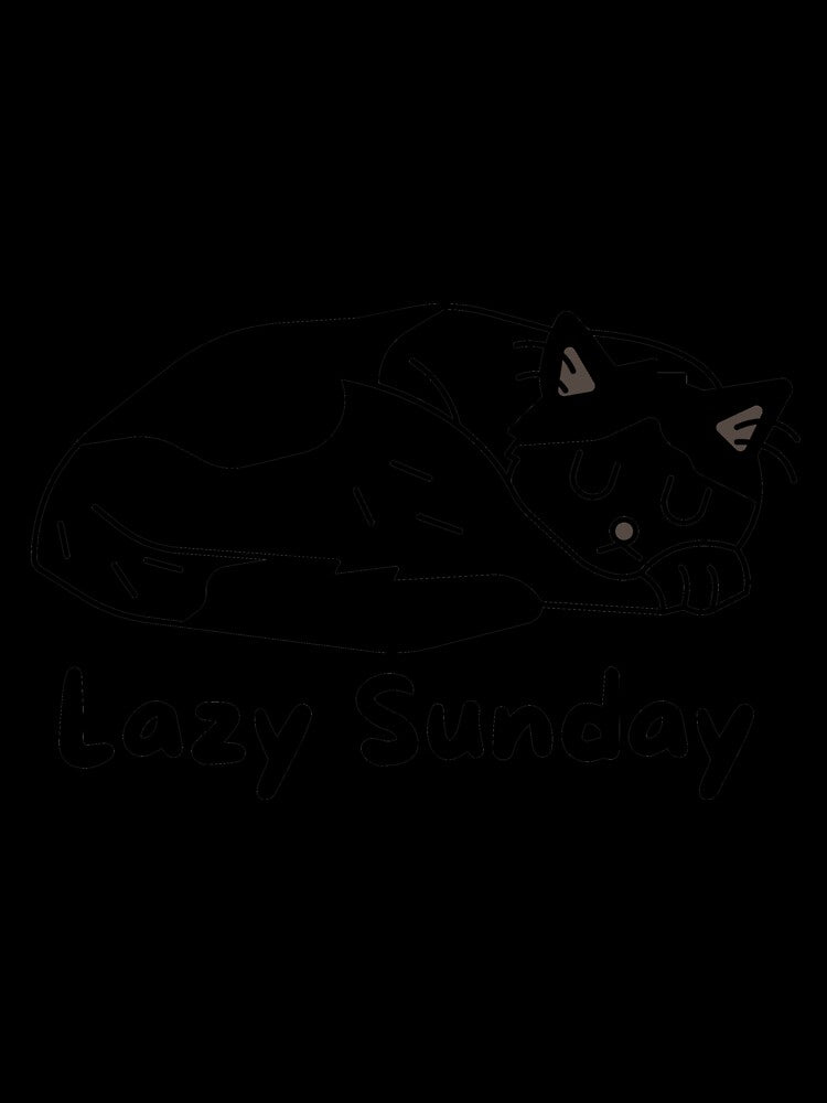 Lazy Sunday Cat Design by derendesign Unisex , , , Long Sleeve Tee