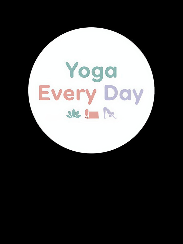 Yoga Every Day – Yoga & Fitness Instructor Daily Practice Tee by Muzgle Unisex , , , Long Sleeve Tee