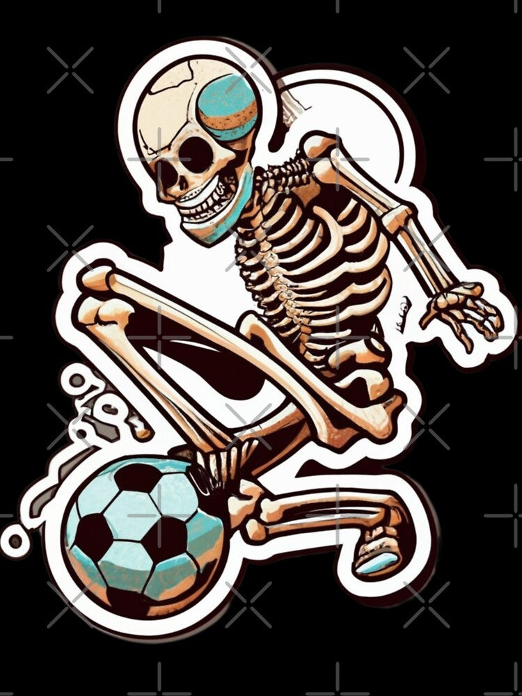 Soccer Skeleton Halloween Men Boys Soccer Player Halloween by splashworks