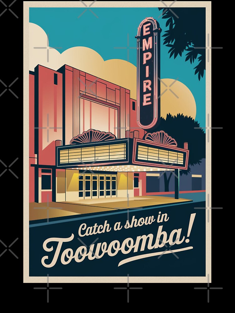 Toowoomba Vintage Travel Poster by TravelerRat Unisex , , , Long Sleeve Tee