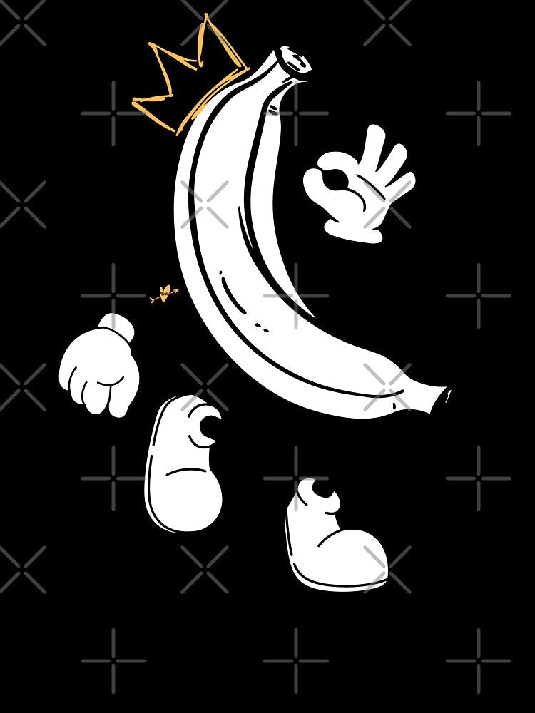 Banana Sk8 Retro Cartoon Skate Or Ride by SeNsArtGallery Unisex , , , Long Sleeve Tee