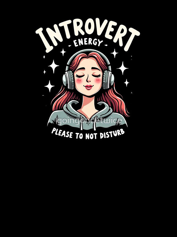 Introverts save energy by goingoncetwice Unisex , , , Long Sleeve Tee