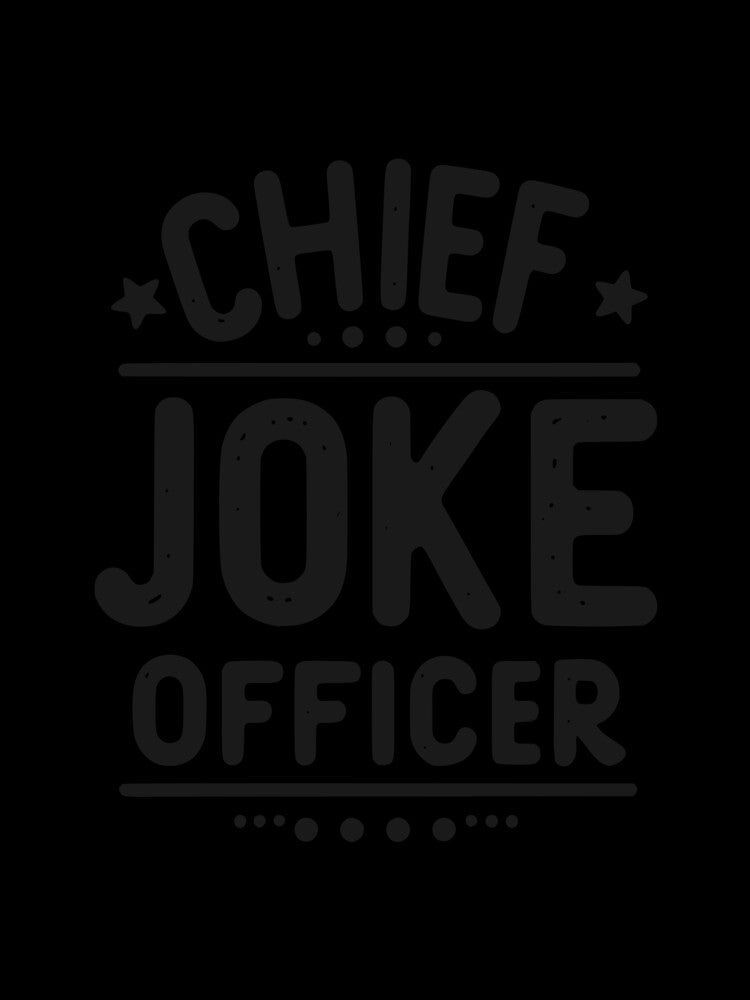 Chief Joke Officer by Frank Ring Unisex , , , Long Sleeve Tee