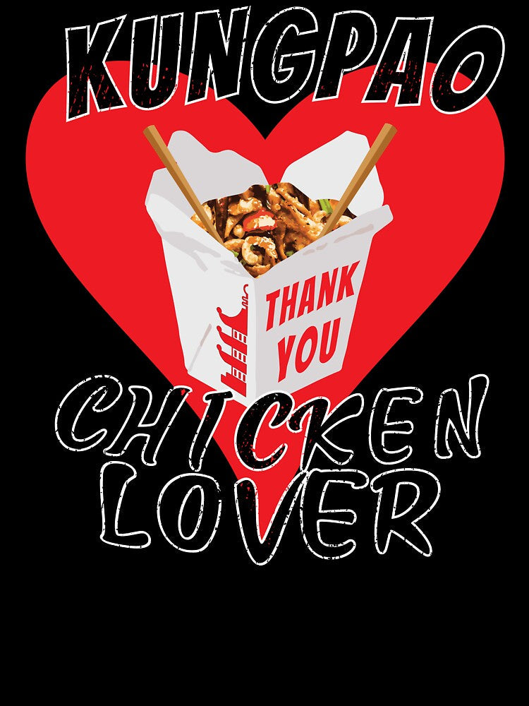 Chinese Food Lover | I Love KungPao Chicken by LifedankArt Unisex , , , Long Sleeve Tee