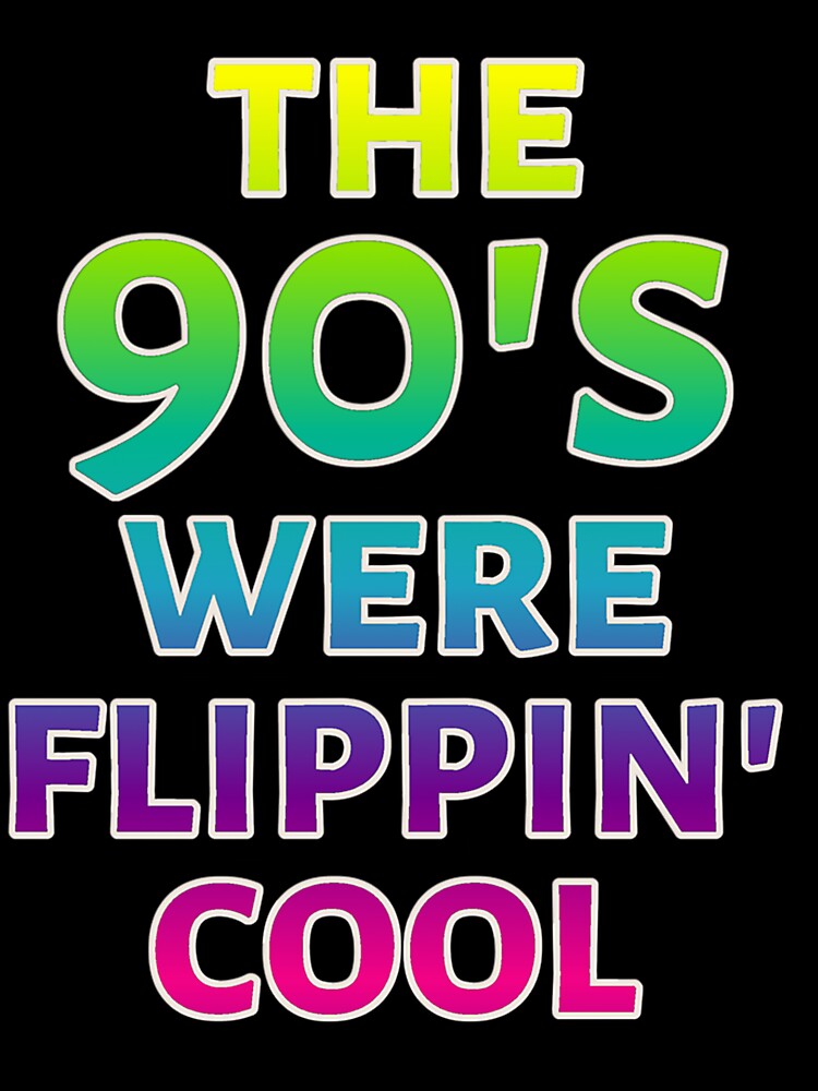 The 90'S Were Flippin' Cool Ombre Pastel Retro Style Design by KatelynnStammm Unisex , , , Long Sleeve Tee